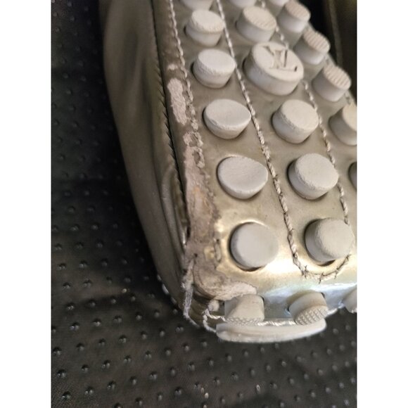 Louis Vuitton Greenish/Grey Patent Leather Oxford Slip on Ballet Flat. Size 40 - Picture 6 of 16